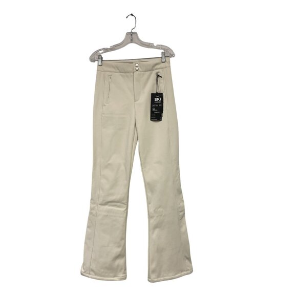 Oysho Womens Ski Snow PantsEU 38 US 6 Cream Flare Fit Stretch 0375/626 NWT - Picture 2 of 15